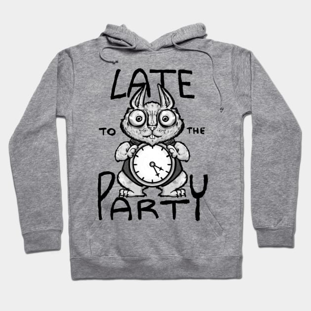 Late to the Party Hoodie by guavajagular